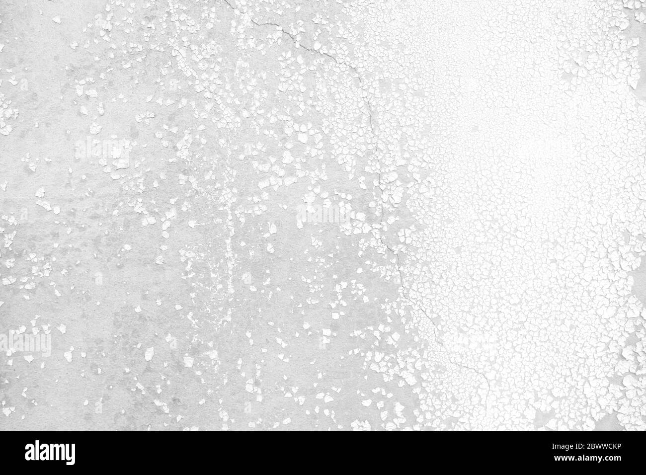 La texture du mur de crack blanc Arrière-plan. Banque D'Images