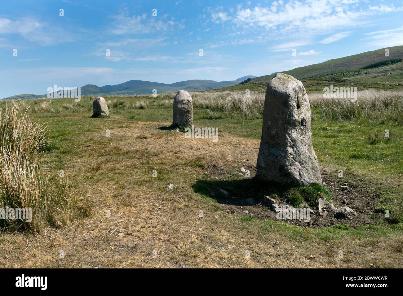 Blakeley Raise Stone Circle (KinnInside Stone Circle), Lake District, Cumbria, Royaume-Uni Banque D'Images