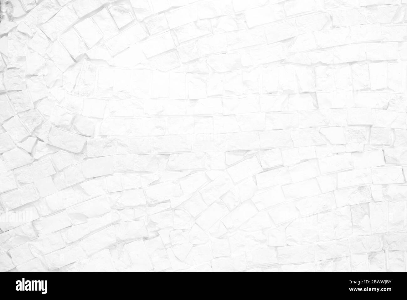 White Brick Wall Texture Background. Banque D'Images