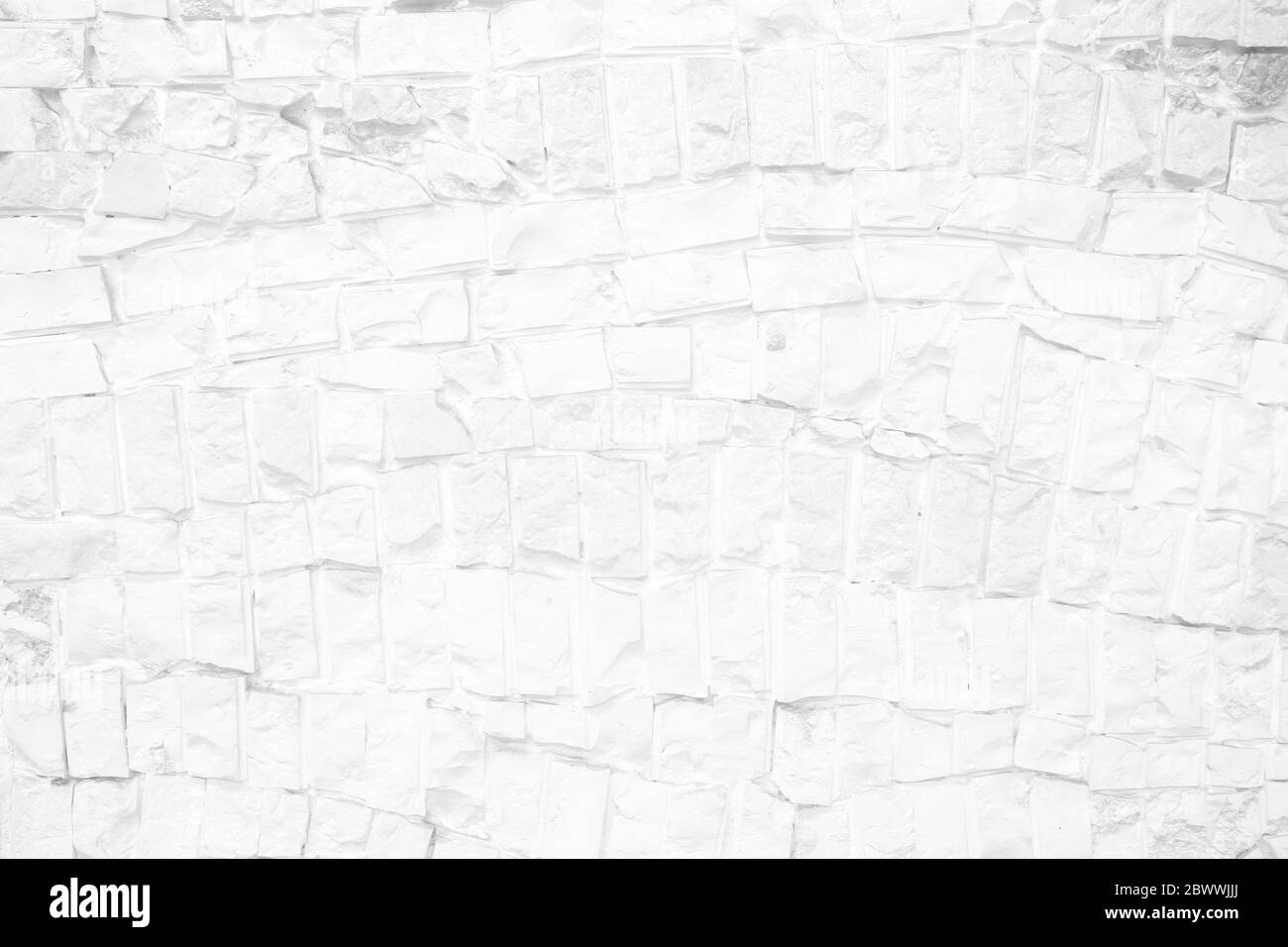 White Brick Wall Texture Background. Banque D'Images