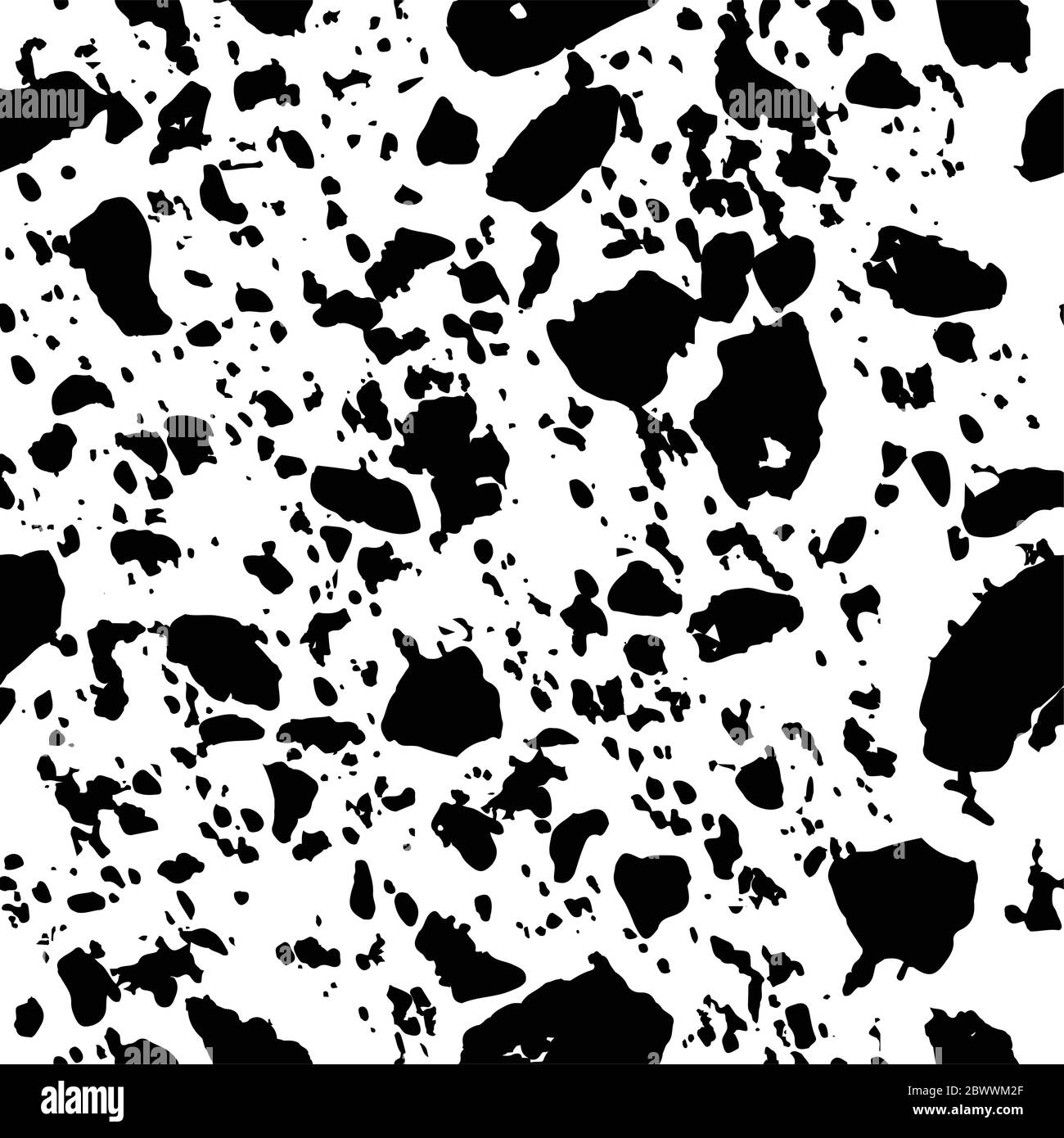 Motif sans couture avec motif en marbre terrazzo (noir et blanc) Illustration de Vecteur