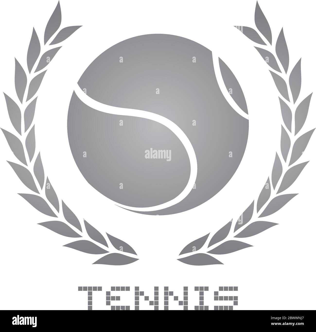 Emblème du tennis Illustration de Vecteur