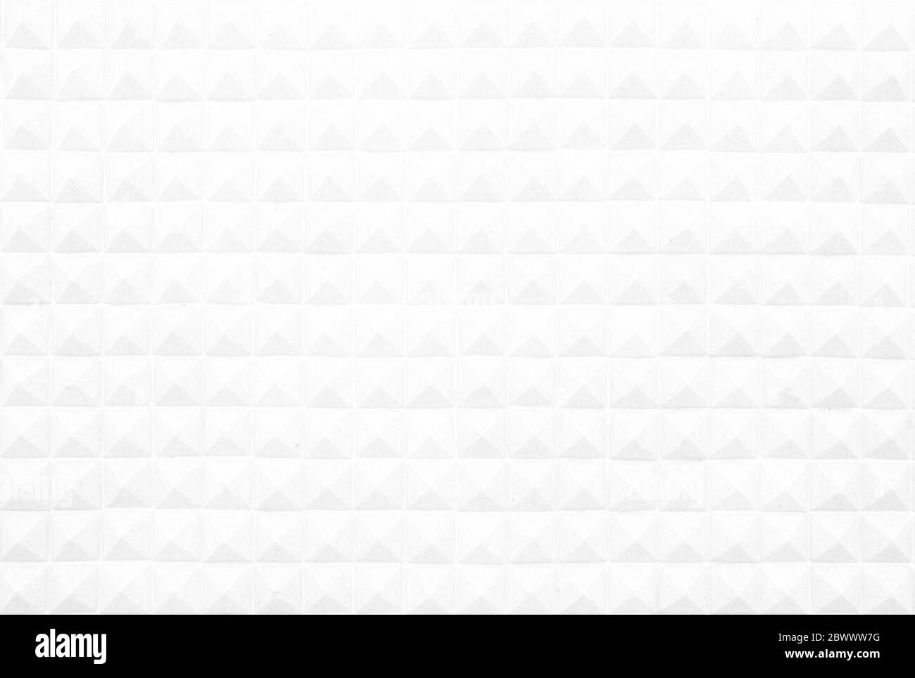 Blanc diamant clous en forme de béton texture de mur arrière-plan. Banque D'Images