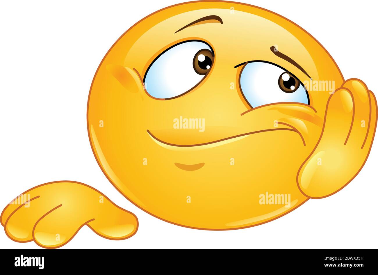 Exhausted emoticon smiley Banque de photographies et d’images à haute