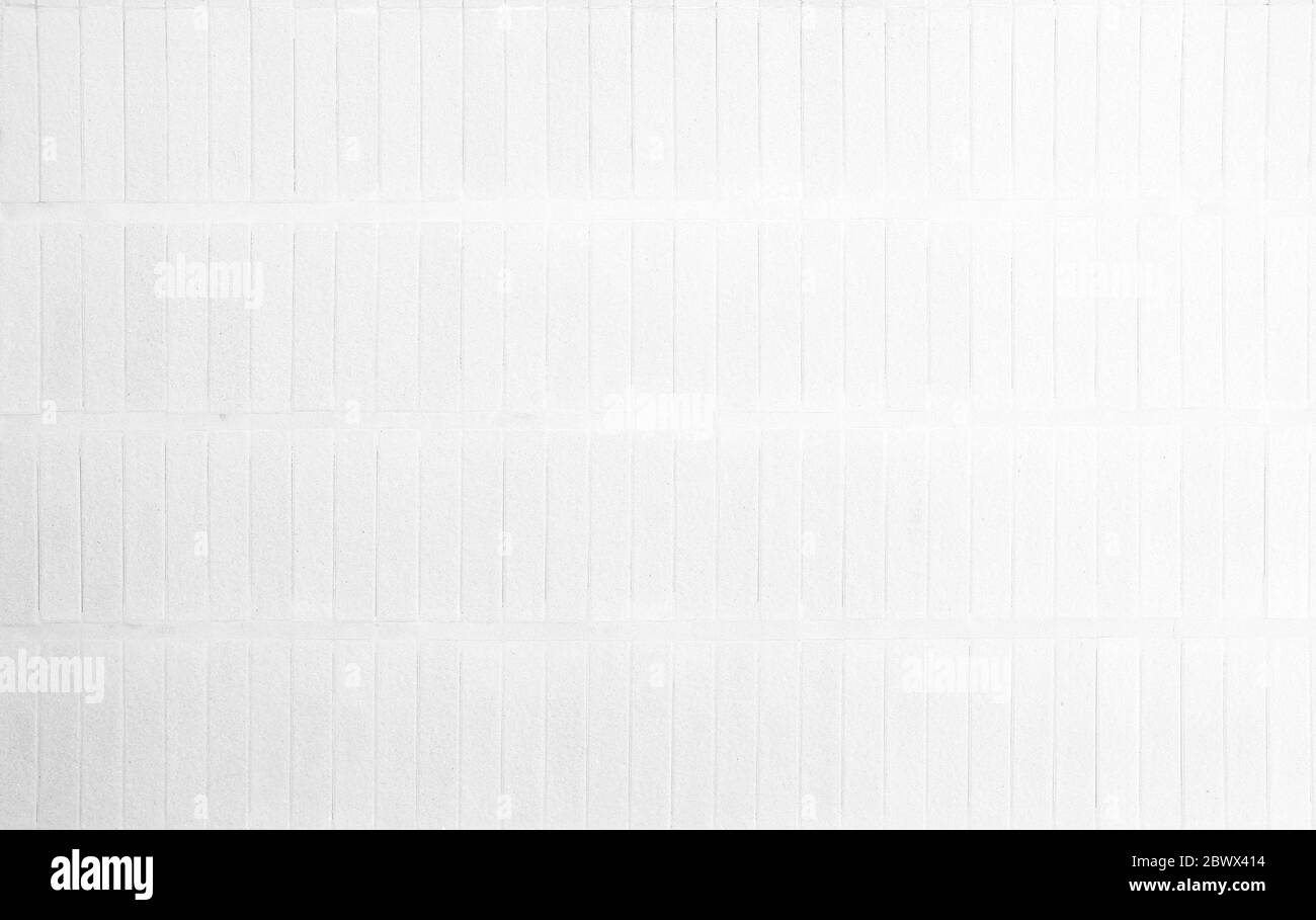 Fond de texture de mur de carreaux de céramique blanc. Banque D'Images