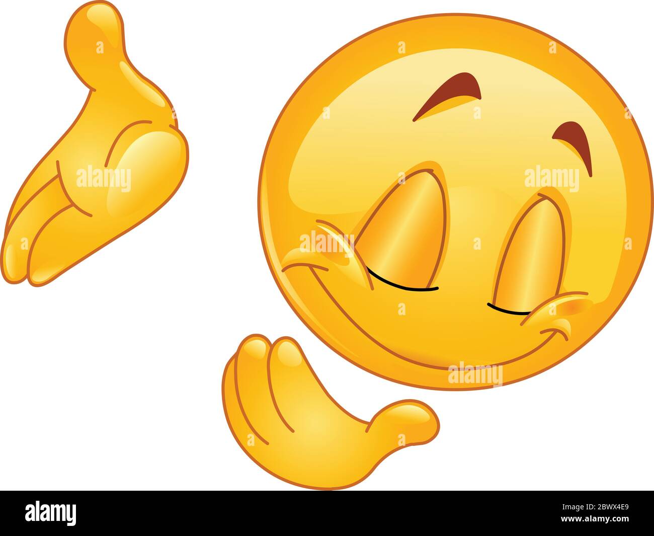 Émoticone se fauchant Illustration de Vecteur