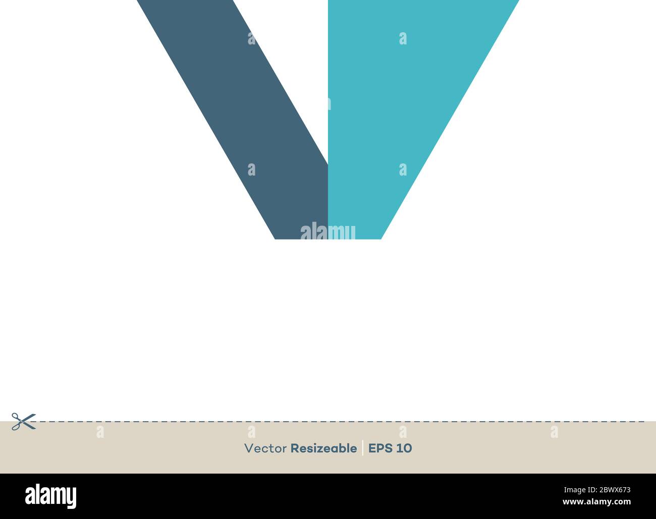 Modèle de logo Letter V Design d'illustration. Vecteur EPS 10. Illustration de Vecteur