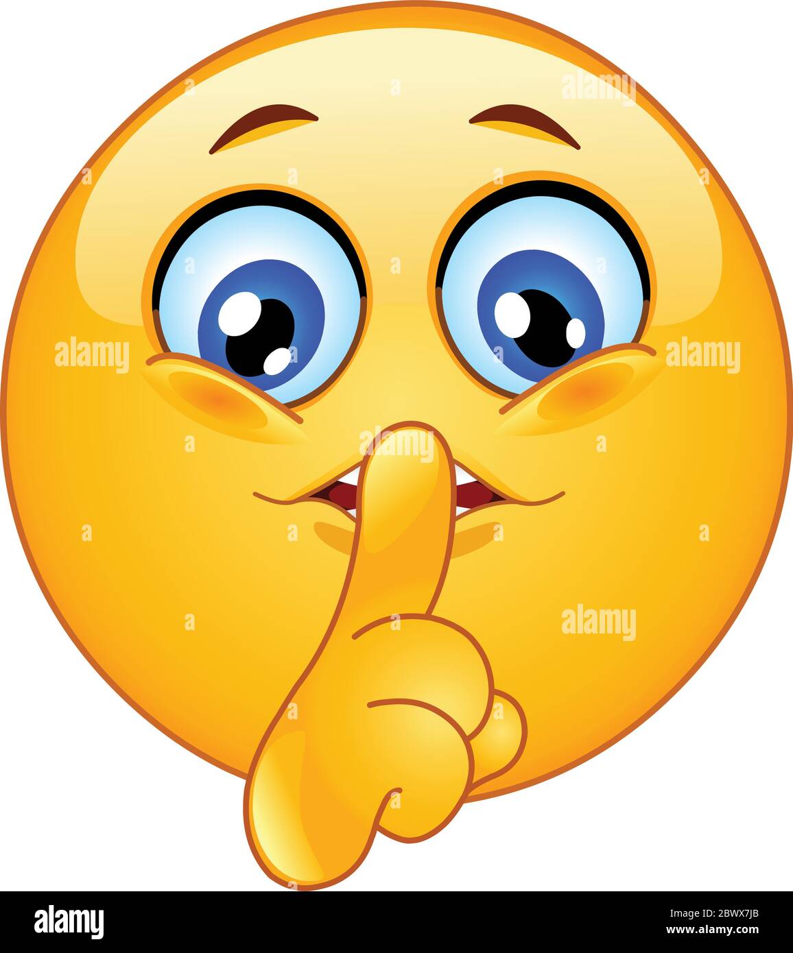 Emoticon silence Banque de photographies et d’images à haute résolution