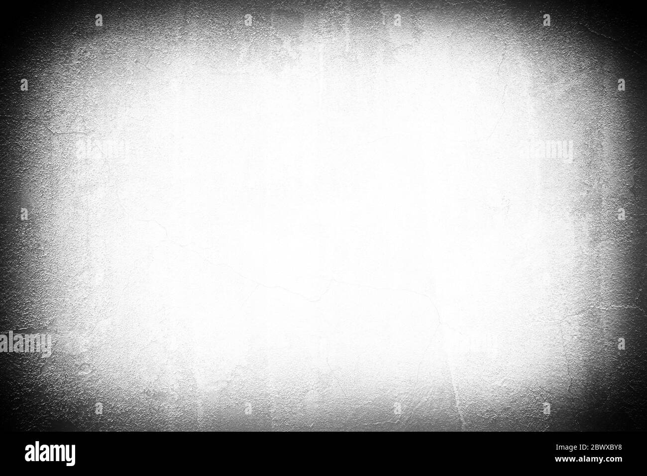 Arrière-plan de la bordure de mur en béton de Old Grunge avec espace blanc pour le texte. Banque D'Images