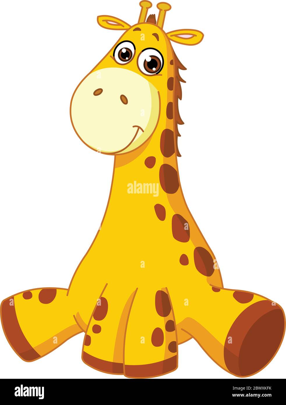 Girafe bébé Illustration de Vecteur