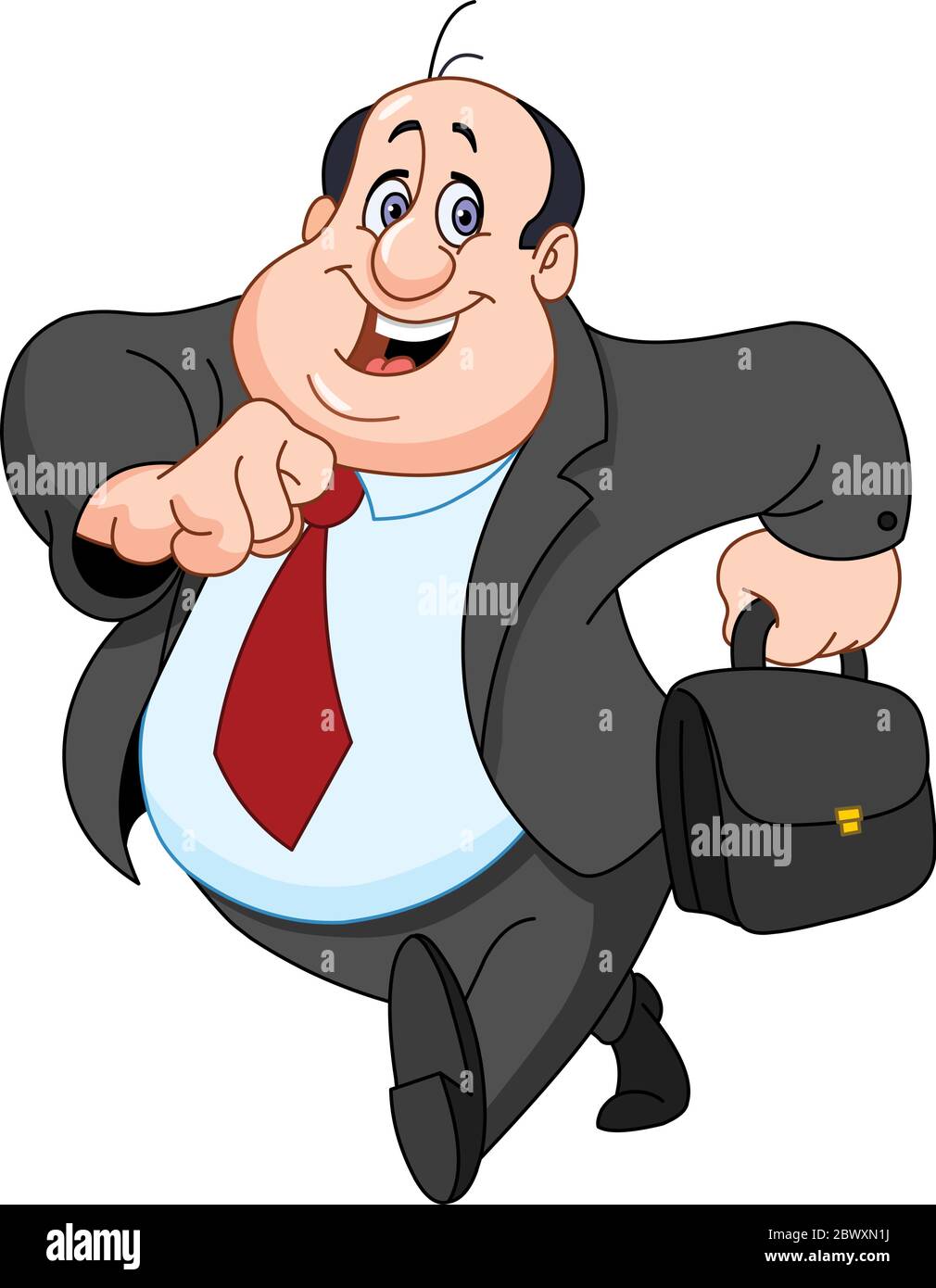 Cheerful businessman Illustration de Vecteur