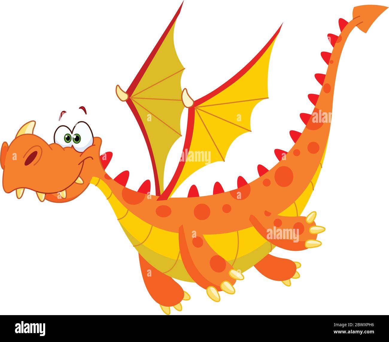 Dragon volant Illustration de Vecteur