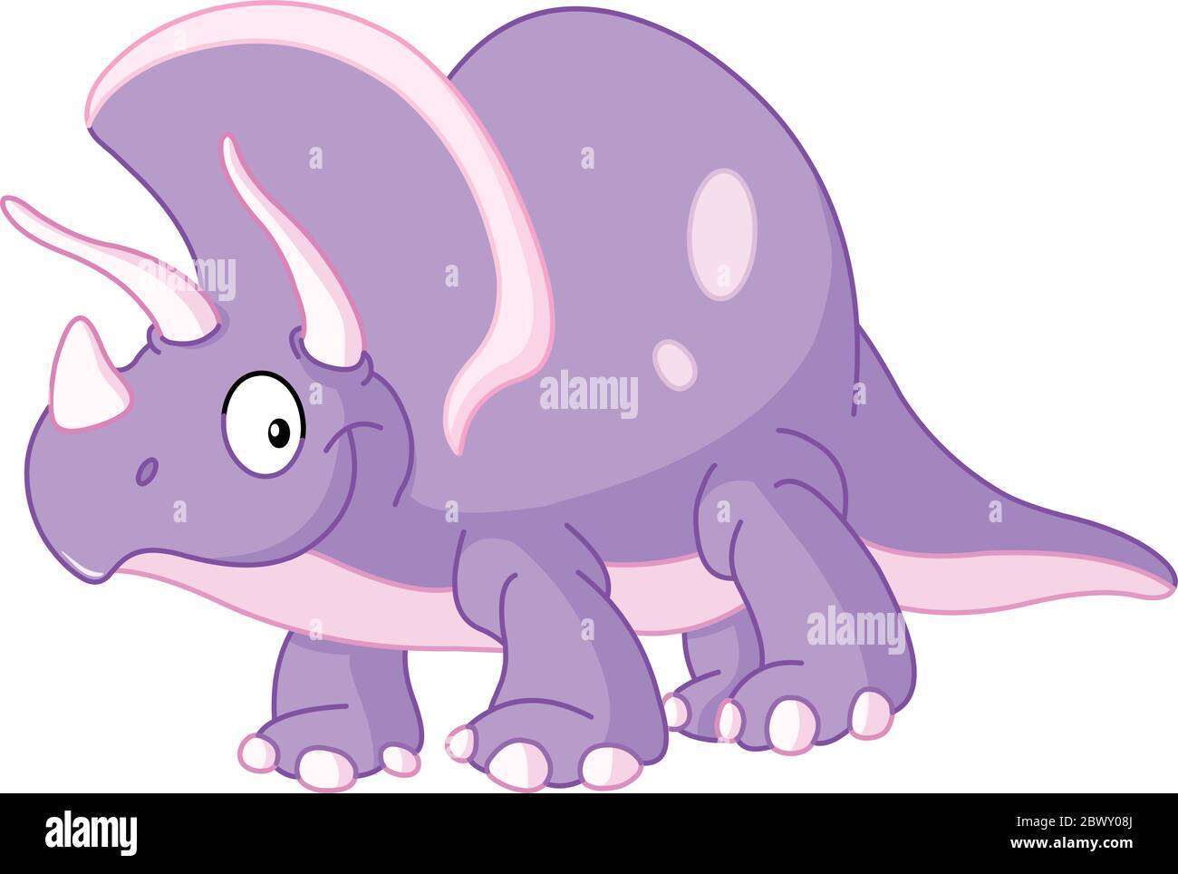 Dinosaure Triceratops Illustration de Vecteur