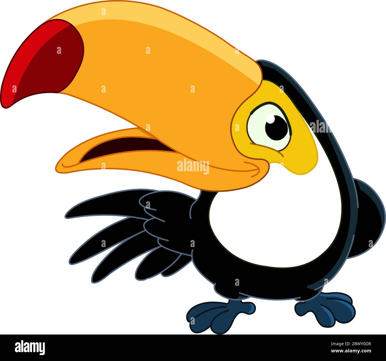 Une toucan souriante Illustration de Vecteur