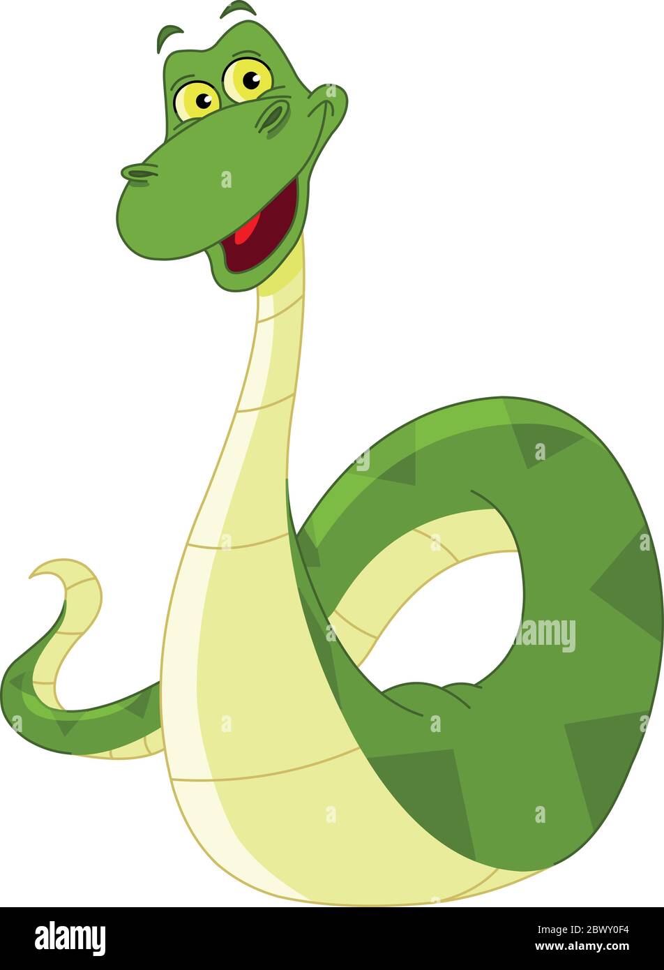 Serpent heureux Illustration de Vecteur