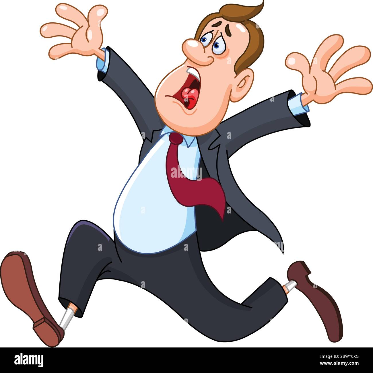 Paniqua businessman Illustration de Vecteur