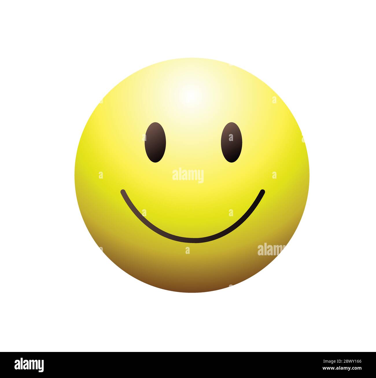 Smiley qui sourit noir et blanc Banque d