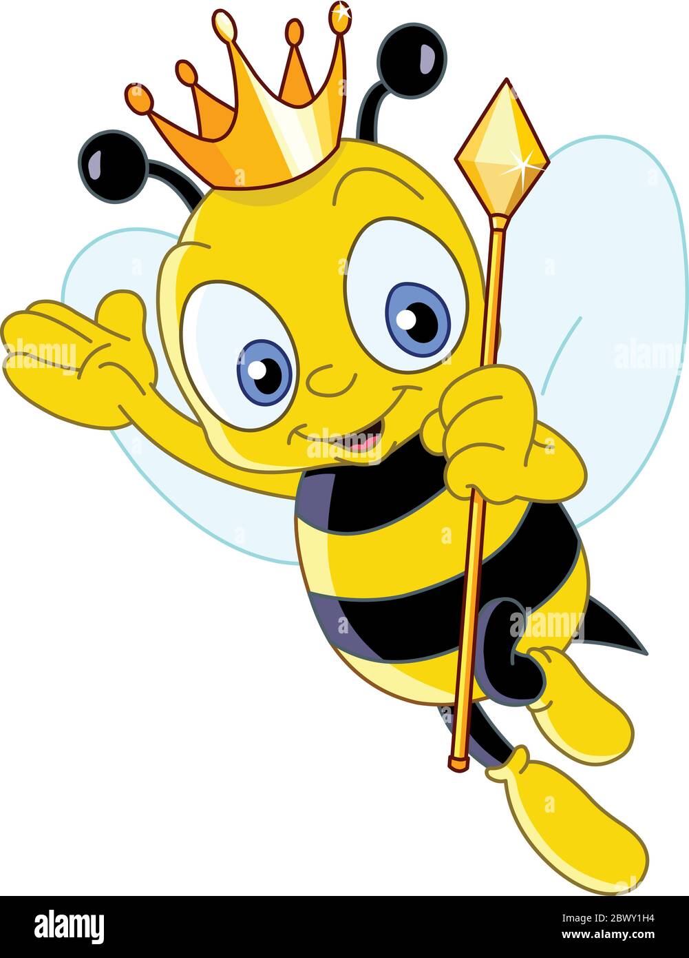 Reine des abeilles Illustration de Vecteur