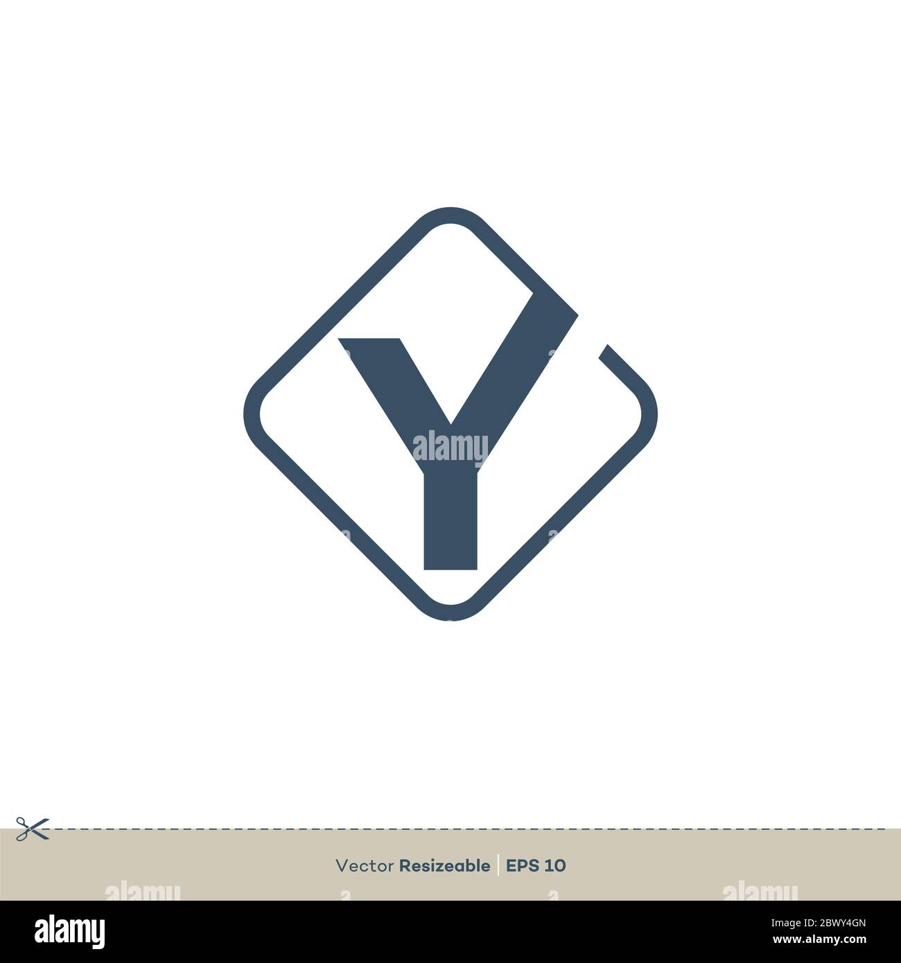 Modèle de logo lettre y Illustration Design. Vecteur EPS 10. Banque D'Images
