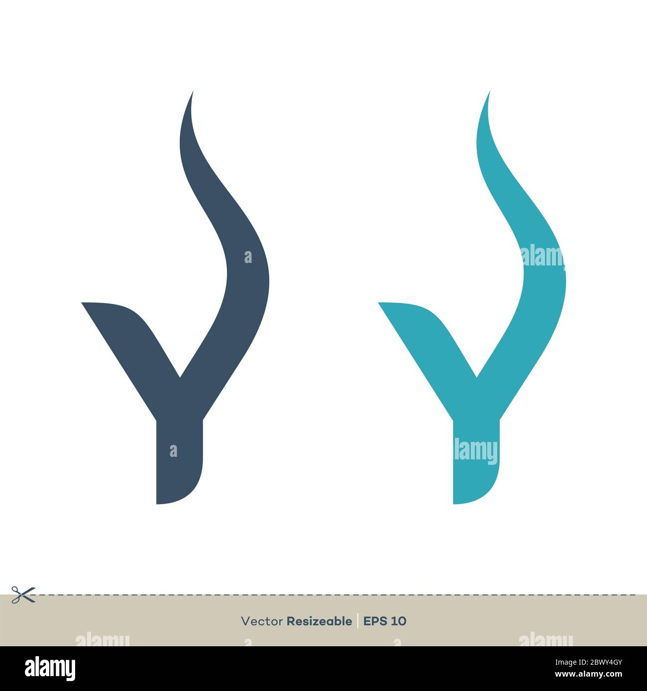 Modèle de logo lettre y Illustration Design. Vecteur EPS 10. Banque D'Images