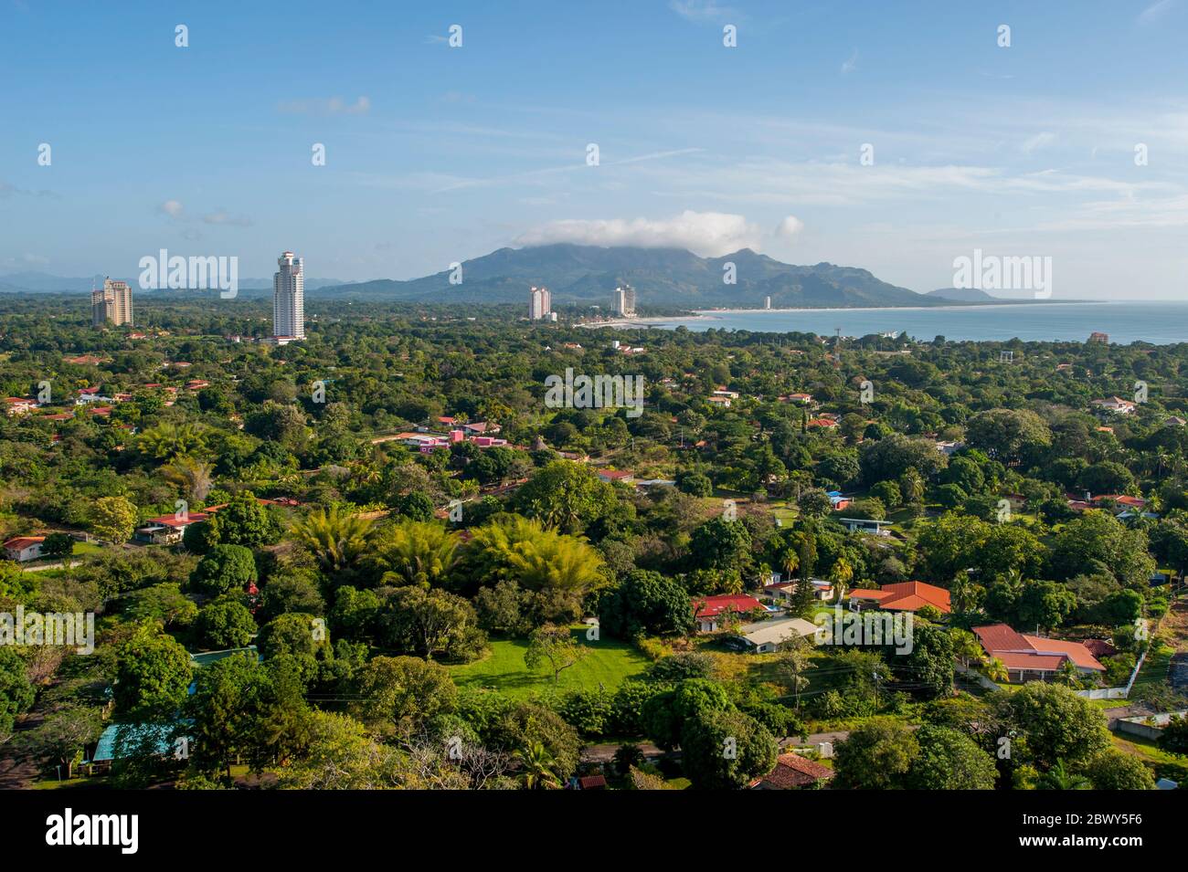 Vue d'ensemble de Coronado Beach près de Panama City, Panama. Banque D'Images