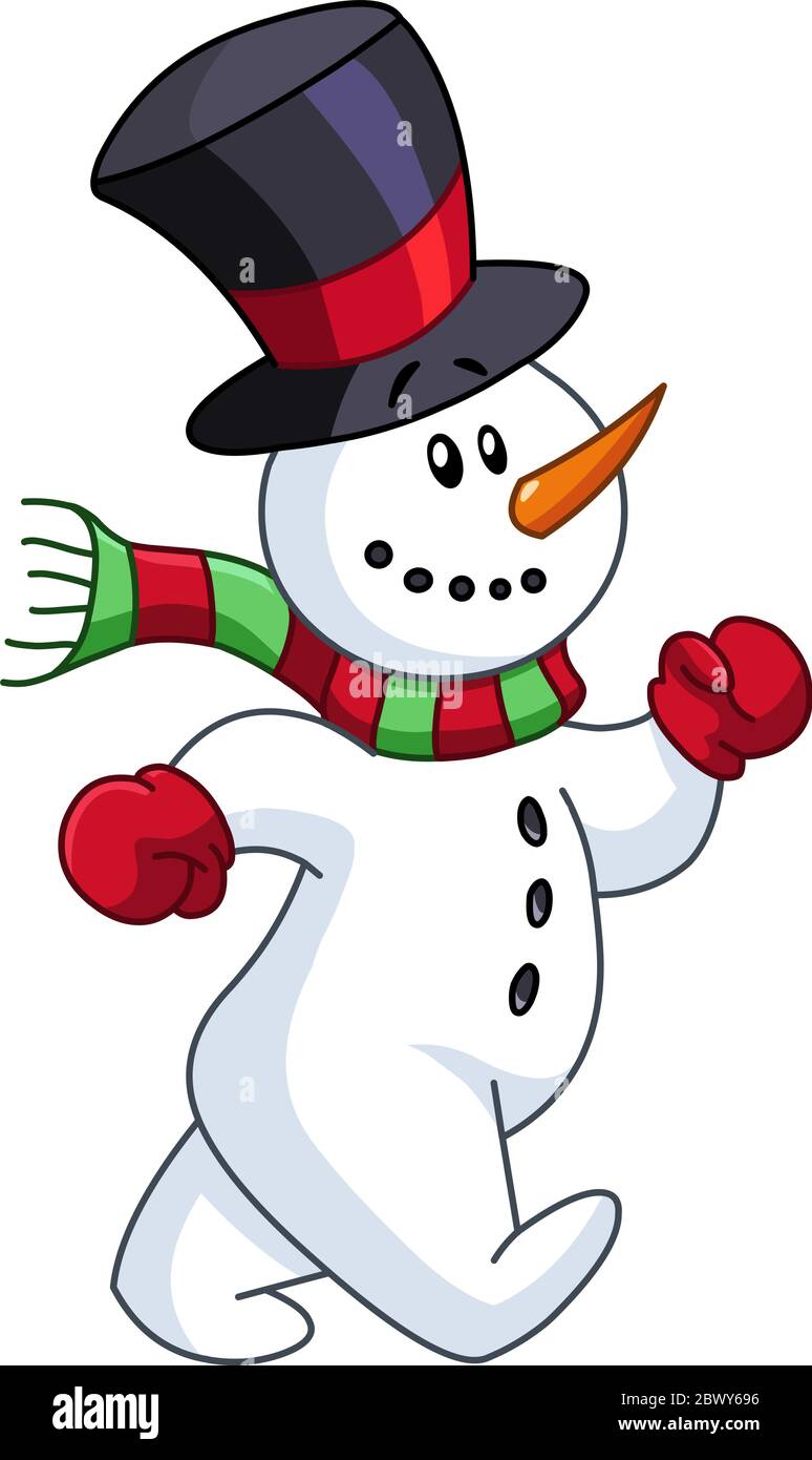 Bonhomme De Neige Joyeux Qui Marche Image Vectorielle Stock Alamy Bonhomme De Neige Joyeux Qui Marche Image Vectorielle Stock Alamy