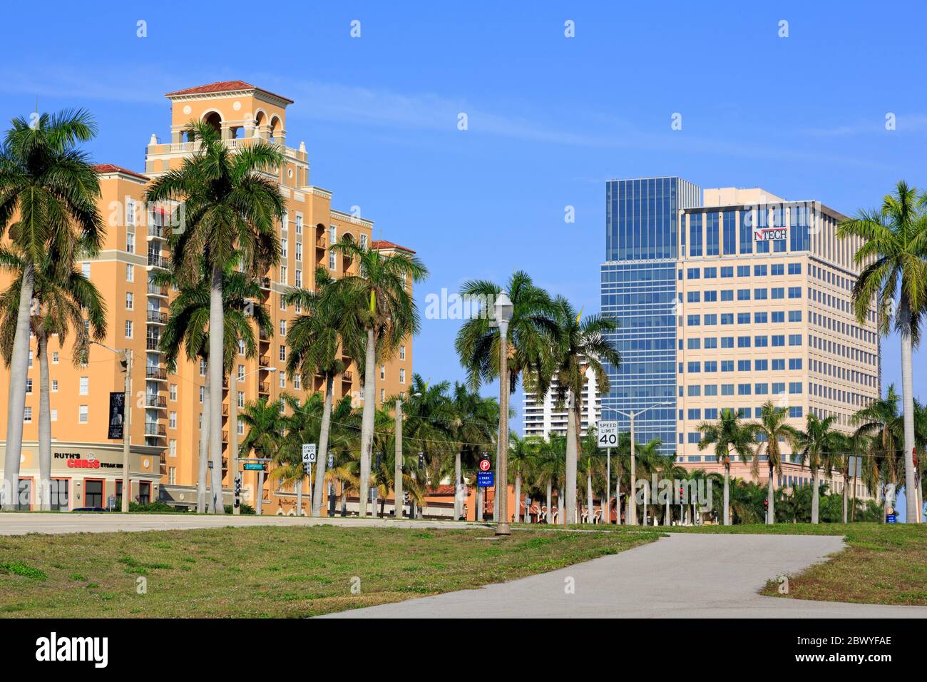 Okeechobee Road, West Palm Beach, Floride, États-Unis, Amérique du Nord Banque D'Images