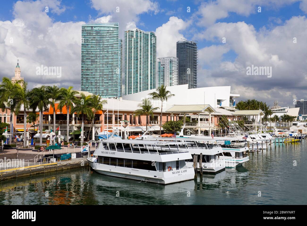 Bayside Marketplace & Marina, Miami, Floride, USA Banque D'Images