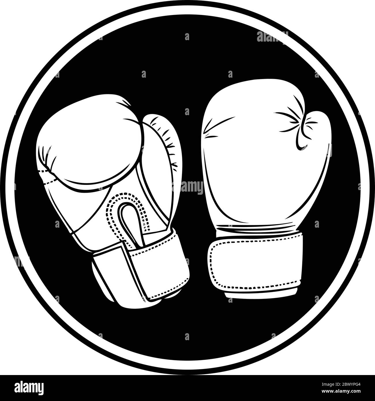 Symbole de boxe : illustration d'un symbole de boxe. Illustration de Vecteur