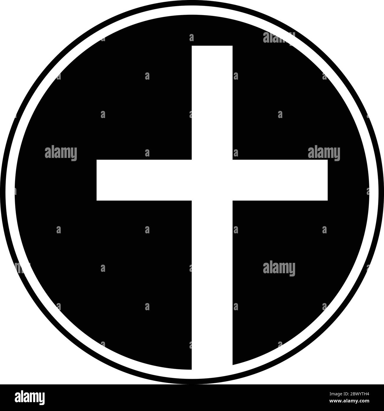 Symbole de la croix de l'Église - Illustration d'un symbole de la croix de l'Église. Illustration de Vecteur