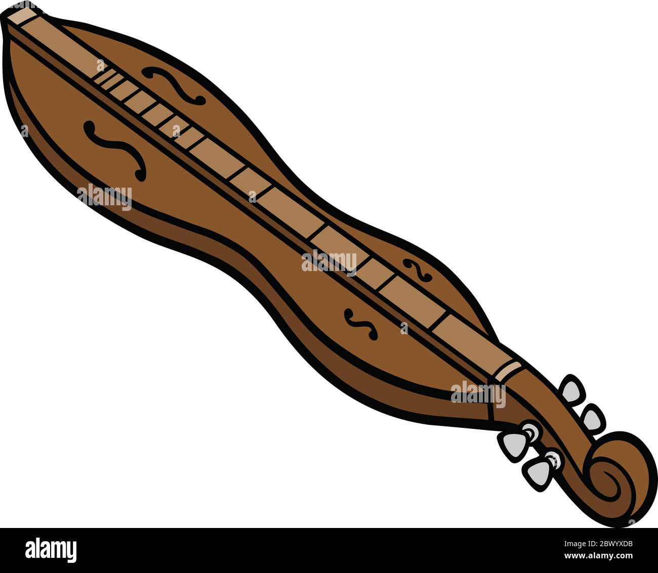 Dulcimer- une illustration d'un Dulcimer. Illustration de Vecteur