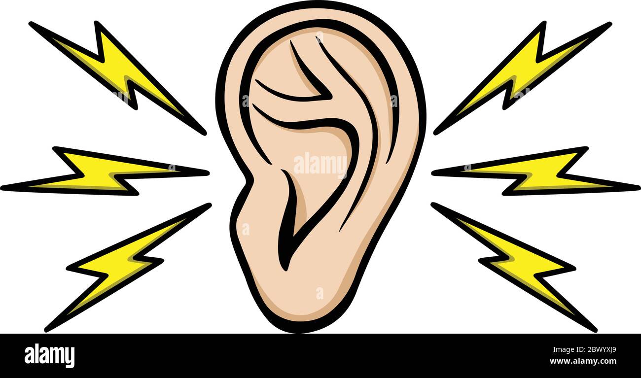 Mal d'oreille - Illustration d'un mal d'oreille Image Vectorielle Stock -  Alamy