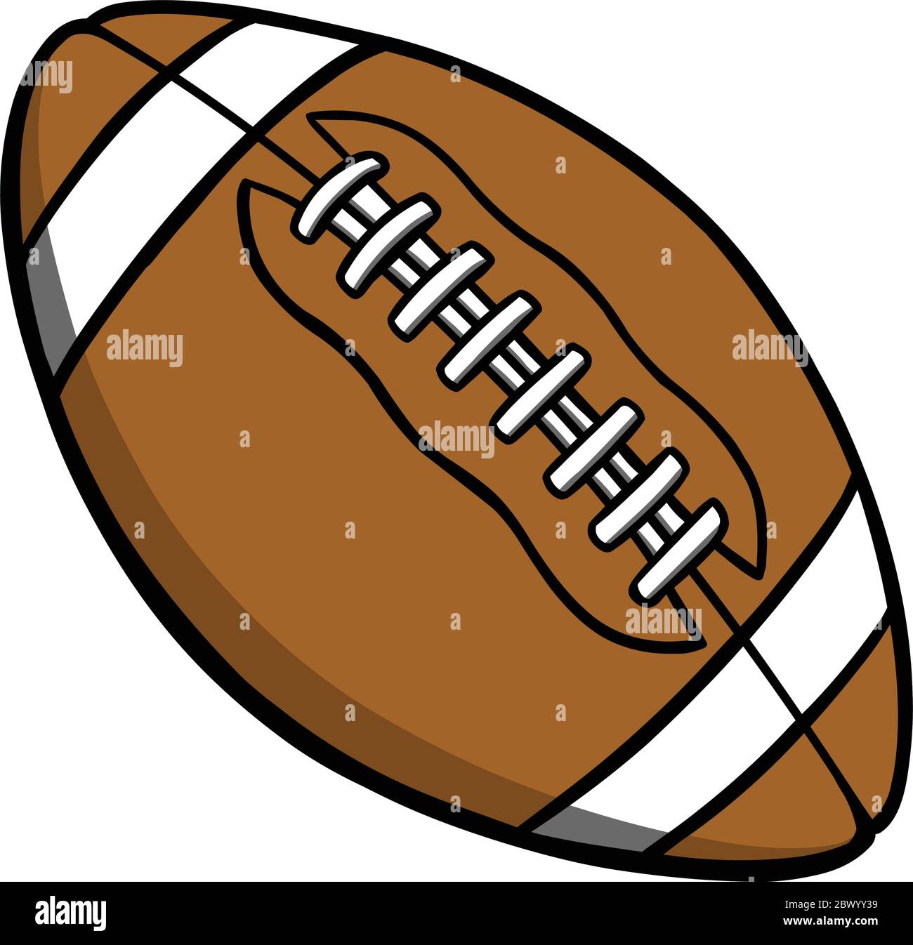 Dessin animé - UN dessin animé Illustration d'un ballon de football. Illustration de Vecteur