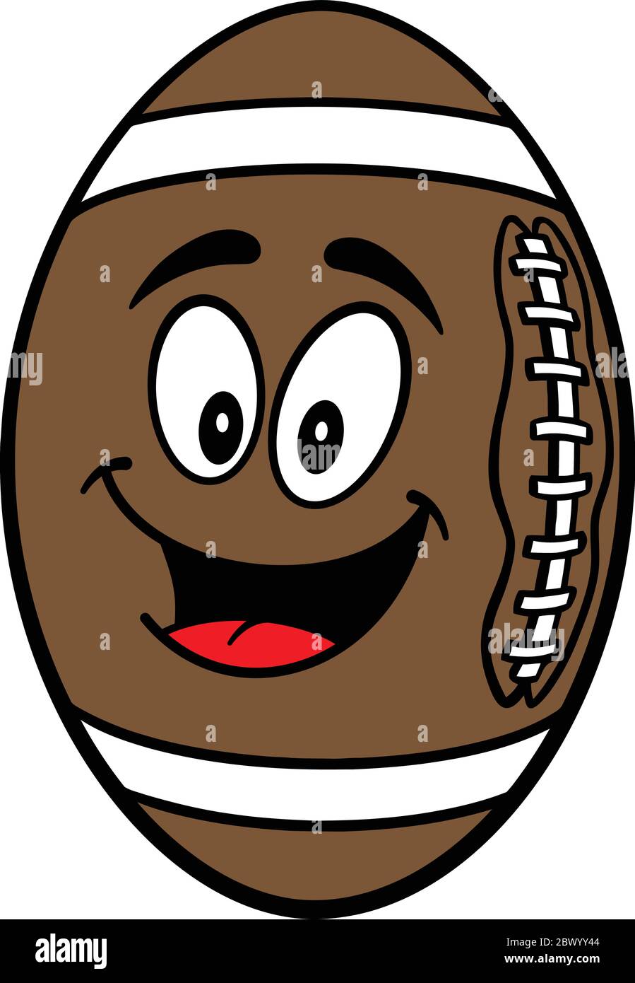Mascotte de football - UN dessin-dessin Illustration d'une mascotte de football. Illustration de Vecteur