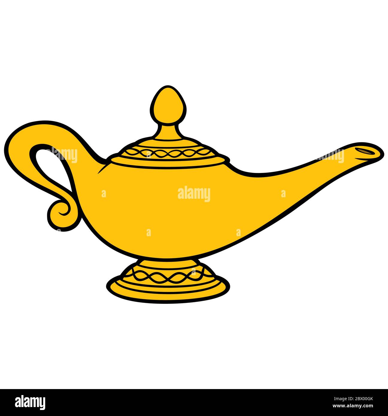 Lampe Genie - UNE illustration de dessin animé d'une lampe Genie Image  Vectorielle Stock - Alamy