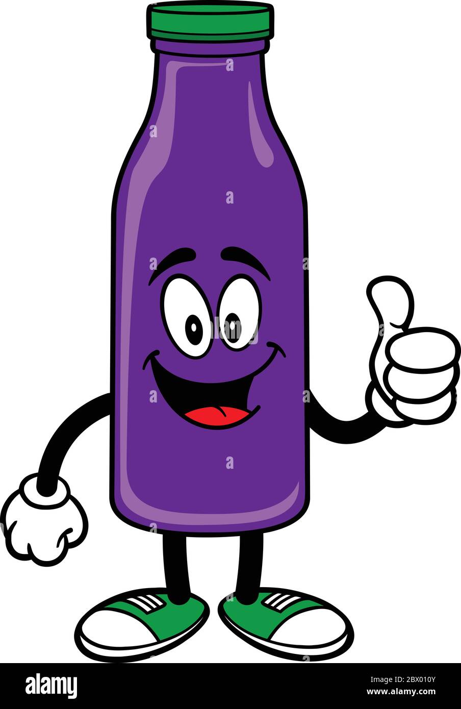 Mascotte de jus de raisin - UN dessin-dessin Illustration d'une mascotte de jus de raisin. Illustration de Vecteur