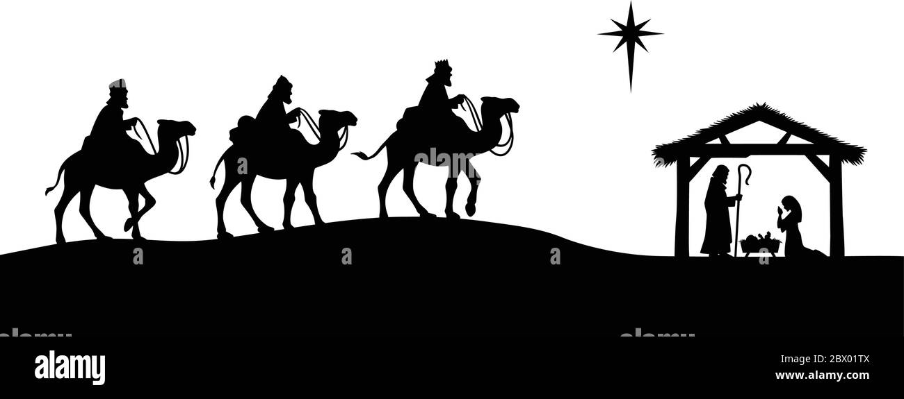 Silhouette de Nativité - Illustration d'une silhouette de Nativité. Illustration de Vecteur