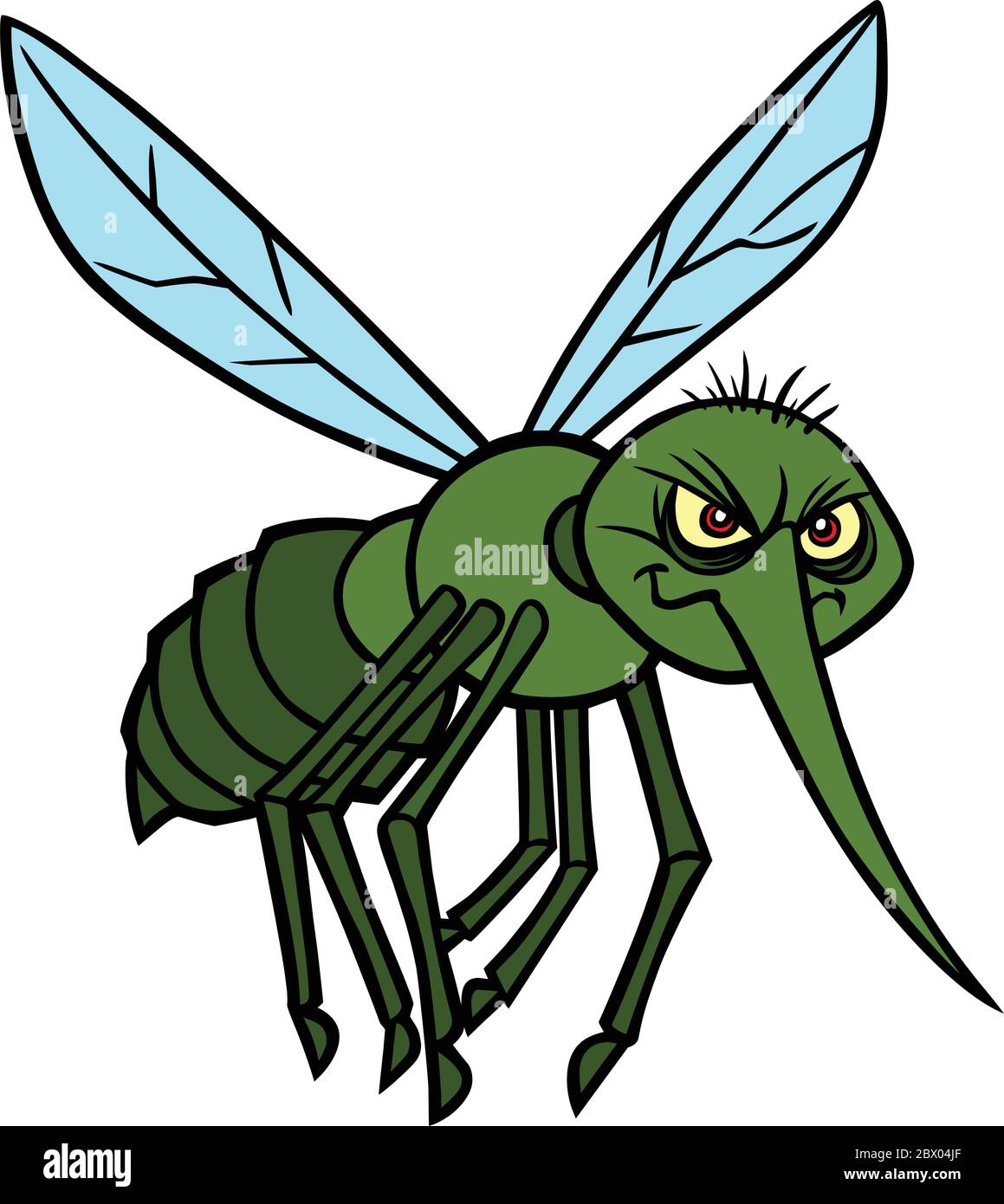 Attaque de moustiquaire - UN dessin-animé Illustration d'une attaque de moustiquaire. Illustration de Vecteur