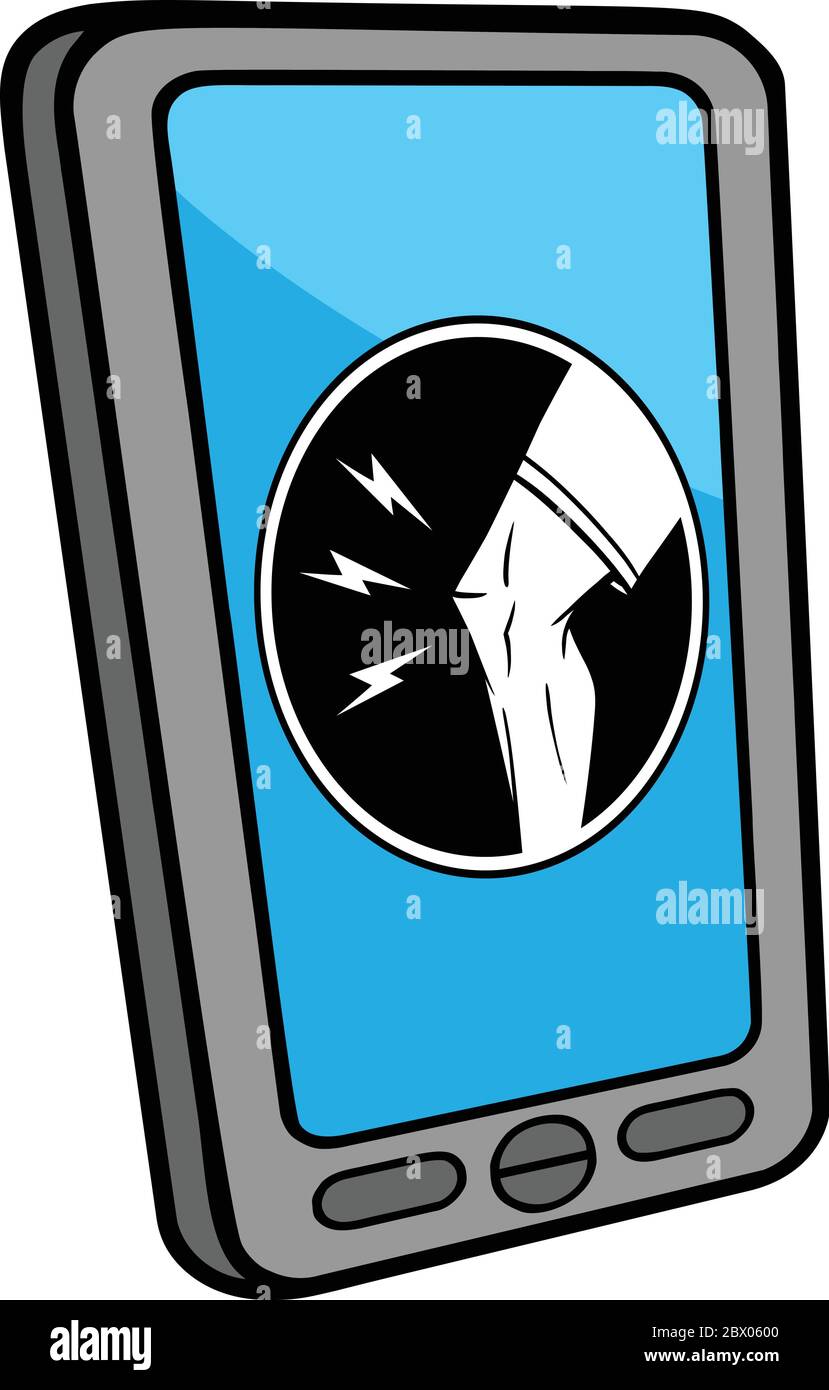 Localisateur de centre orthopédique de smartphone - Illustration d'un localisateur de centre orthopédique de smartphone. Illustration de Vecteur