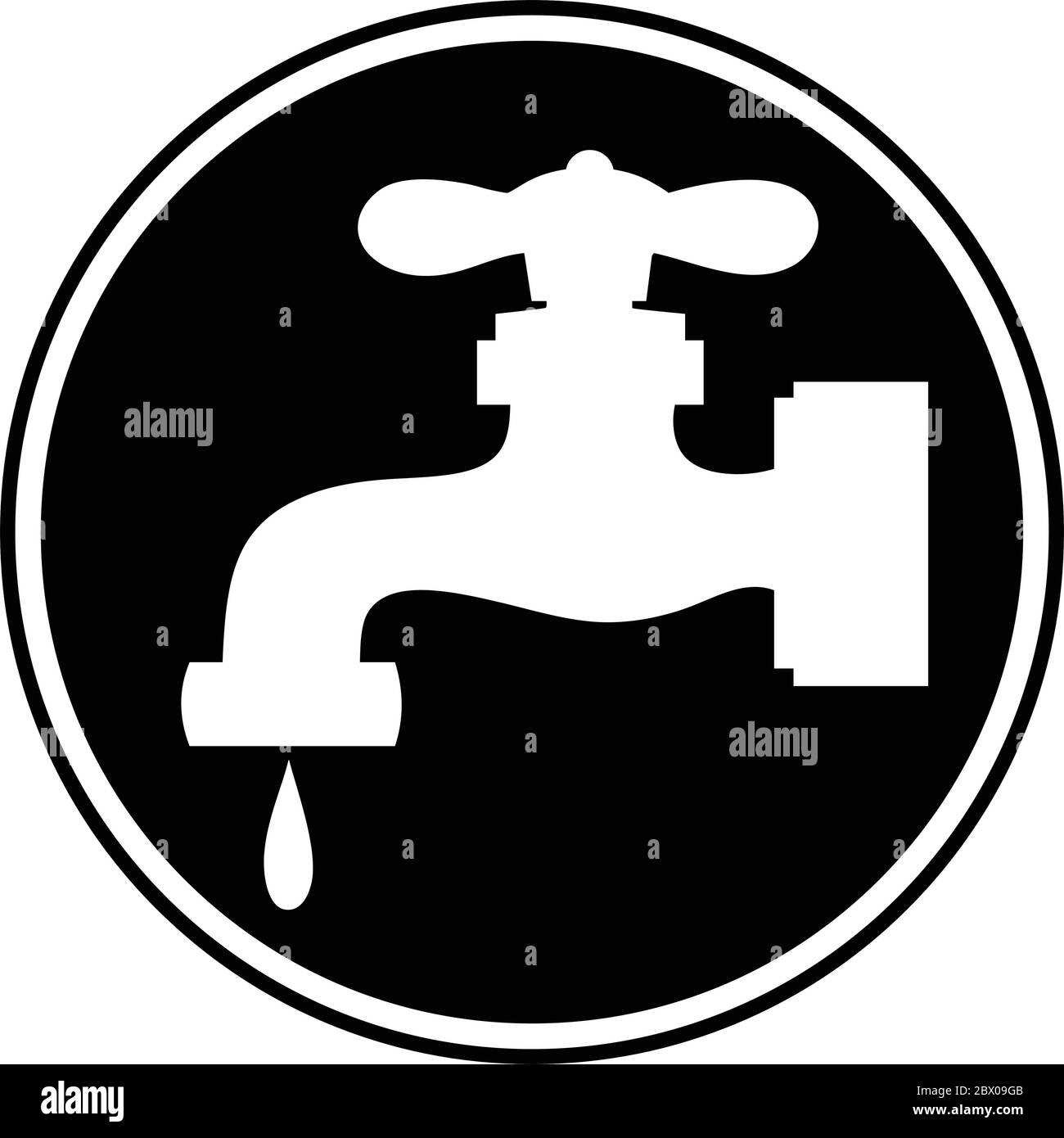 Symbole de robinet d'eau - Illustration du symbole de robinet d'eau ...