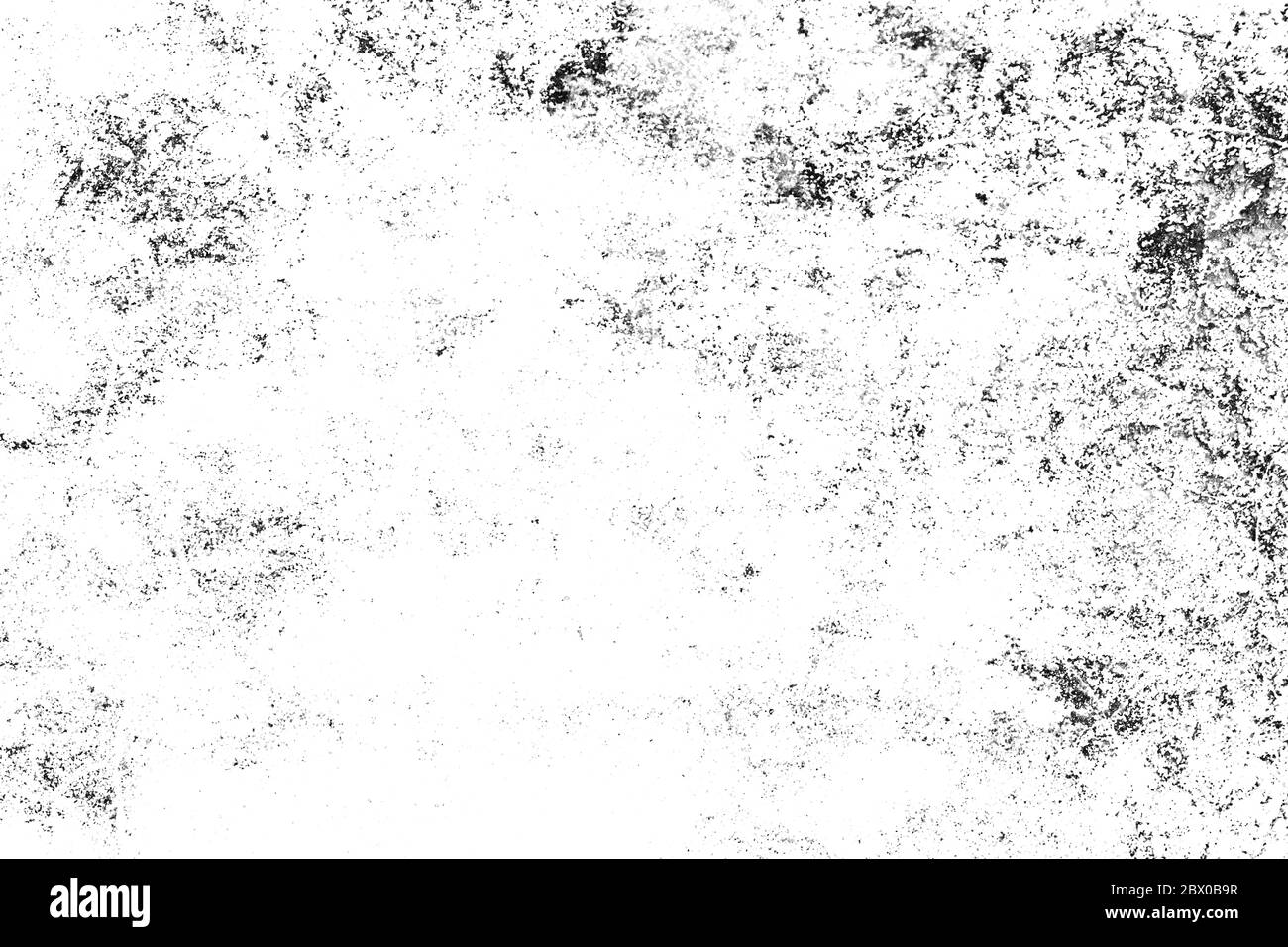 Grunge noir et blanc texture urbaine. Revêtement en poussière sombre et désordonnée sur fond usé. Papier peint abstrait en pointillés, rayé, bruit et grain. Banque D'Images