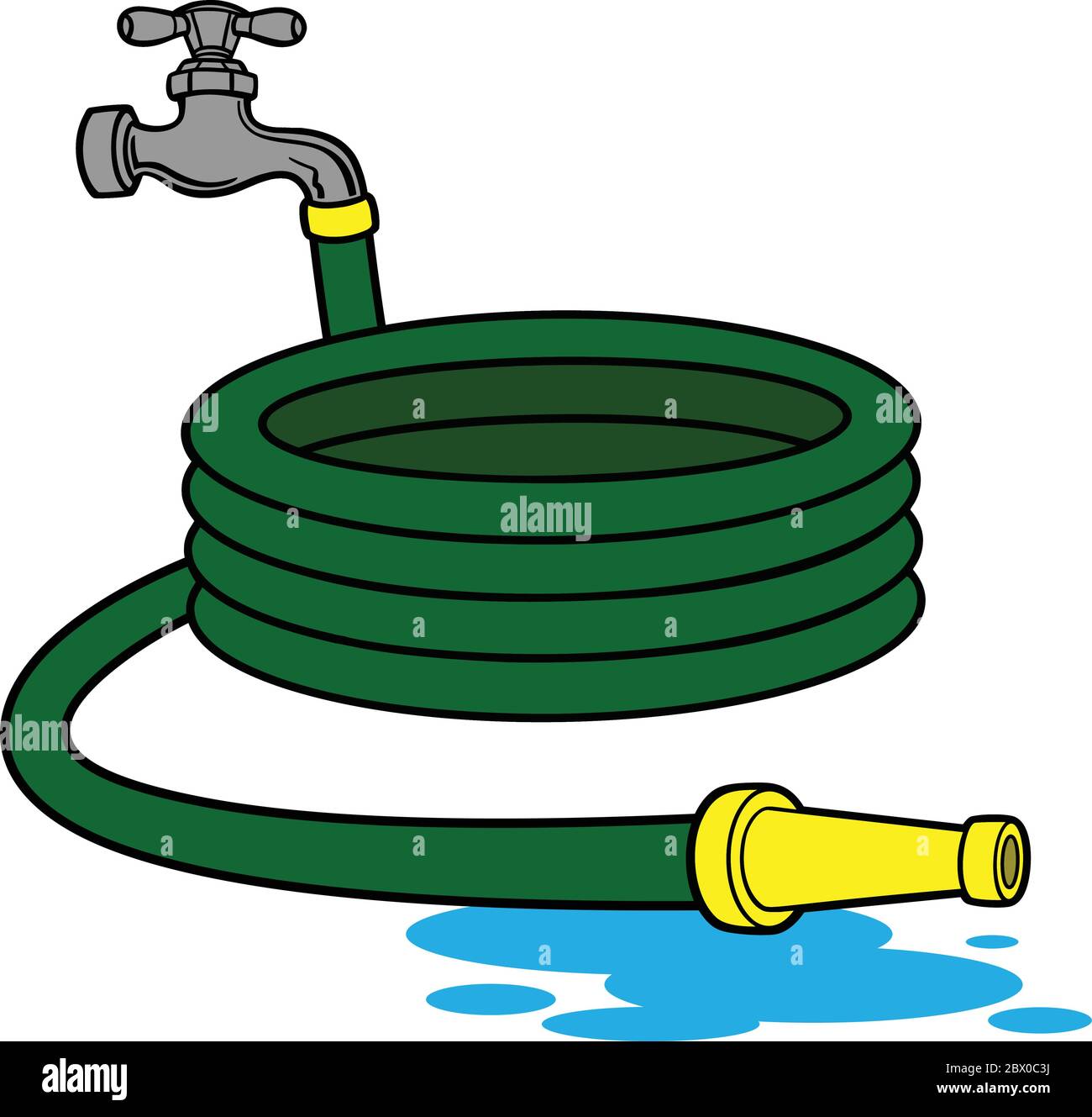 Tuyau d'eau - Illustration d'un tuyau d'eau Image Vectorielle Stock - Alamy