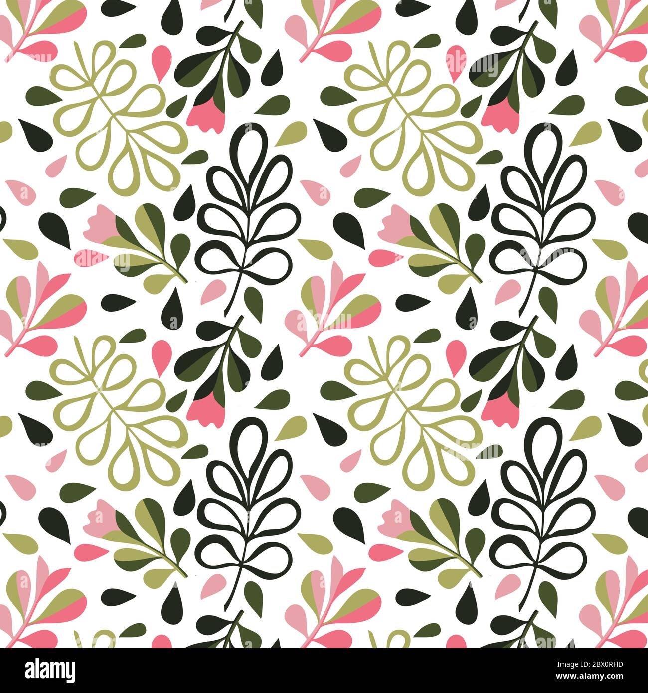 Motif fleuri. Texture vectorielle sans couture Illustration de Vecteur