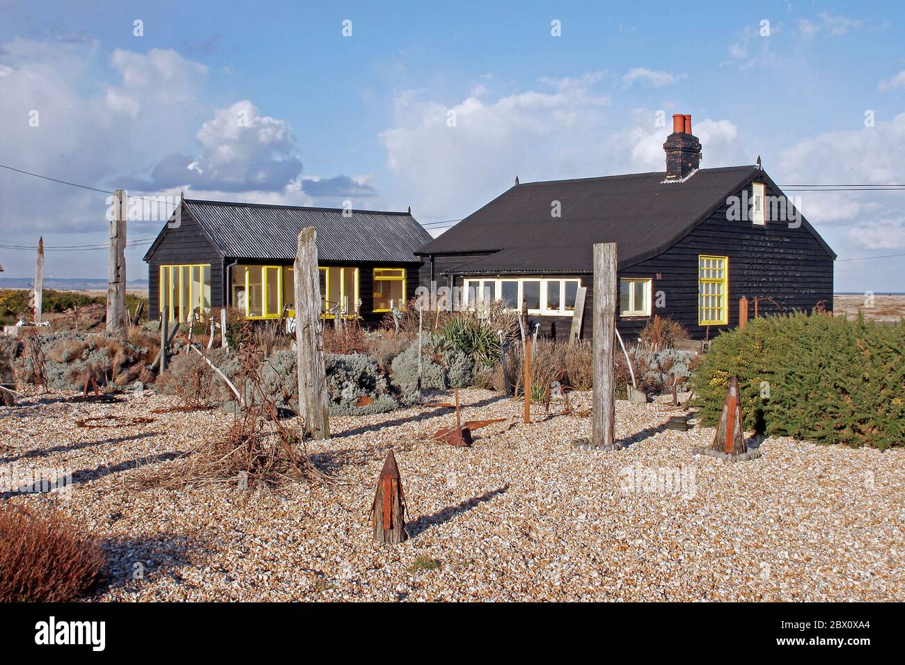 Plage de Dungeness dans le Kent Banque D'Images