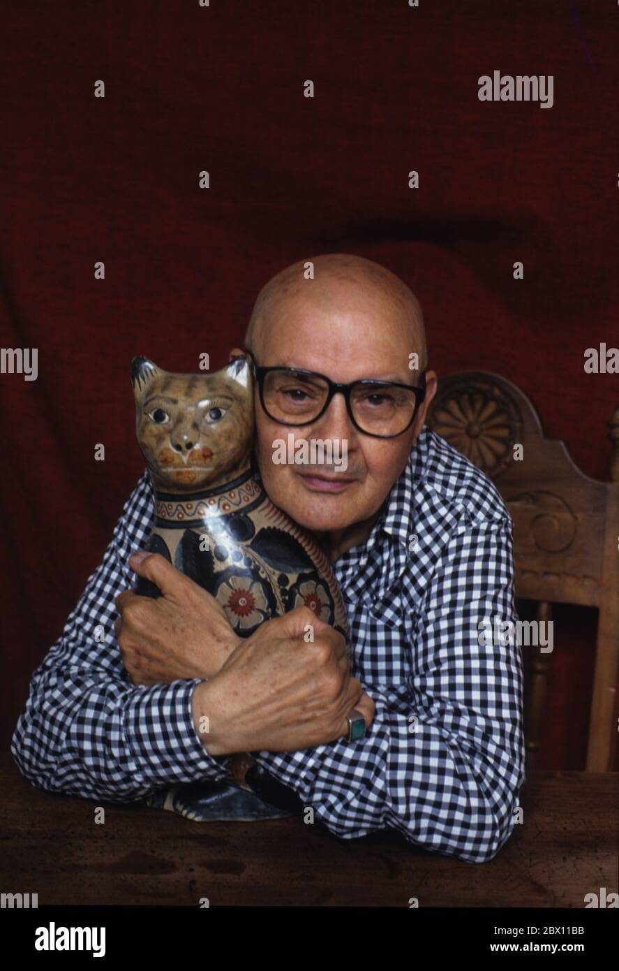 Portrait de Carlo Coccioli à sa place 1999 ©Basso CANNARSA/Opale *** Légende locale *** Contenu Premium, cette image fait l'objet de tarification spŽ Banque D'Images