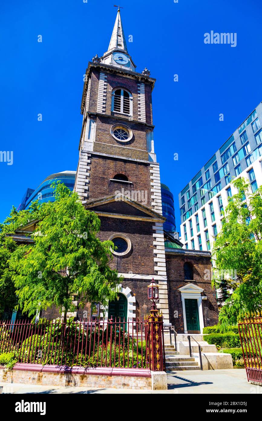 Saint Botolph sans église Aldgate à Aldgate, Londres, Royaume-Uni Banque D'Images