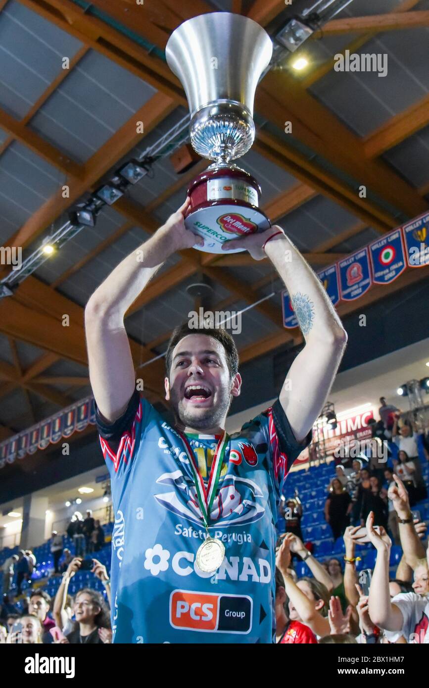 Civitanova Marche, Italie. civitanova 2020 marche, Italie, 01 janv. 2020, de Cecco Luciano (Sir Safety Conad Perugia) pendant - - - crédit: LM/Roberto Bartomeoli crédit: Roberto Bartomeoli/LPS/ZUMA Wire/Alamy Live News Banque D'Images