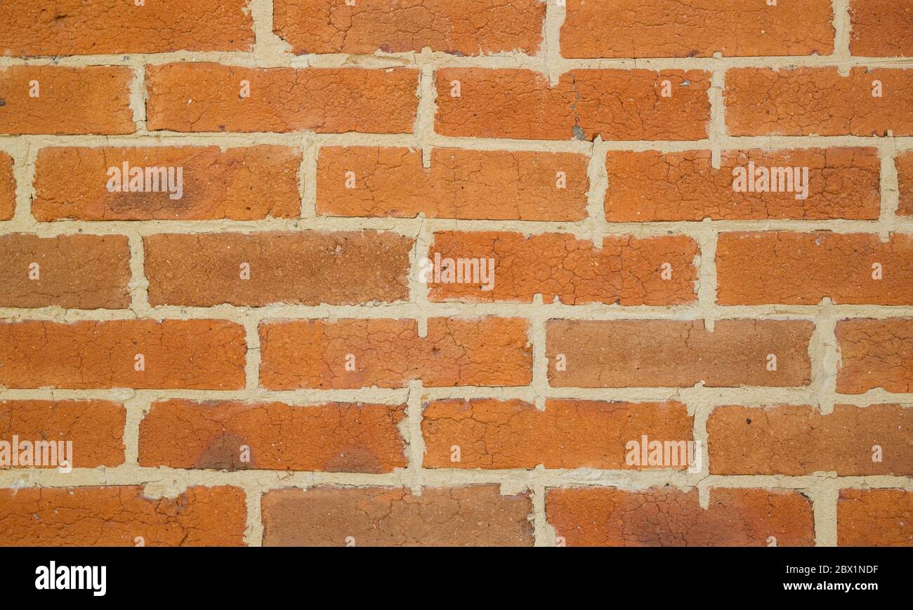 Briqueteries. Mur en brique simple et haut de gamme. Fond ou texture qualitatif pour les meilleurs projets. Banque D'Images