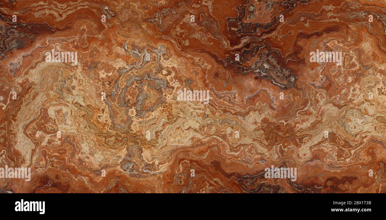 Rouge travertin beau carrelage. Texture pour le design. Illustration 2D Banque D'Images