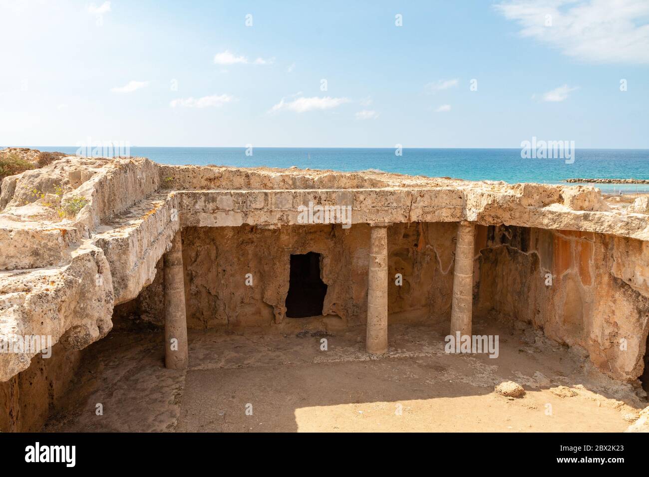 Tombe des rois à Paphos, Chypre Banque D'Images